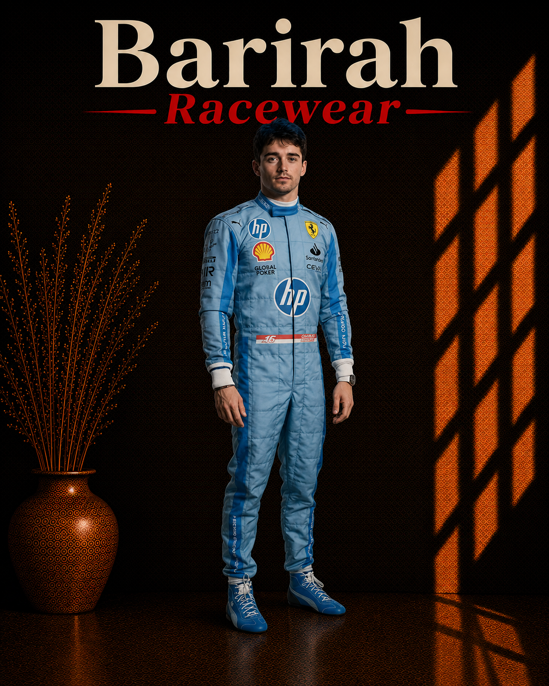 2024 Charles Leclerc HP Miami GP Ferrari F1 Race Suit