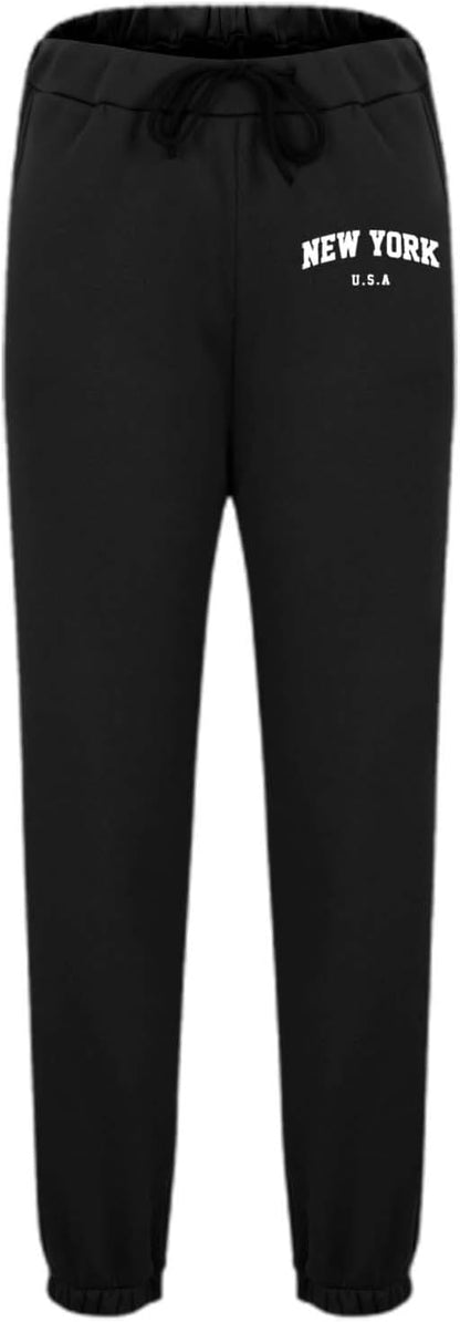 Men's New York USA Hoodie & Jogger Sweatpants Set – Casual Pullover Hooded Tracksuit 2-Piece Outfit
