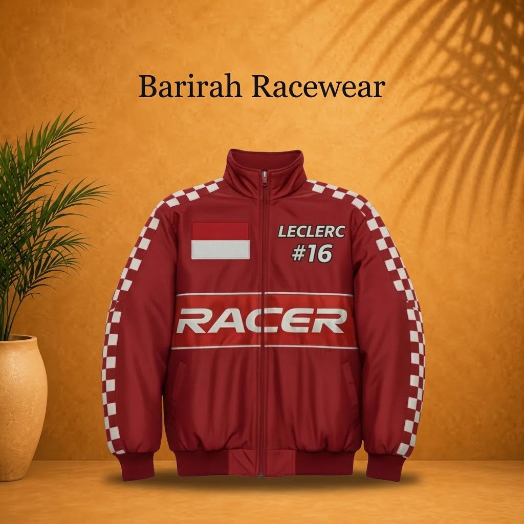 Personalized Charles Leclerc-Inspired F1 Fan Jacket | Barirah Racewear