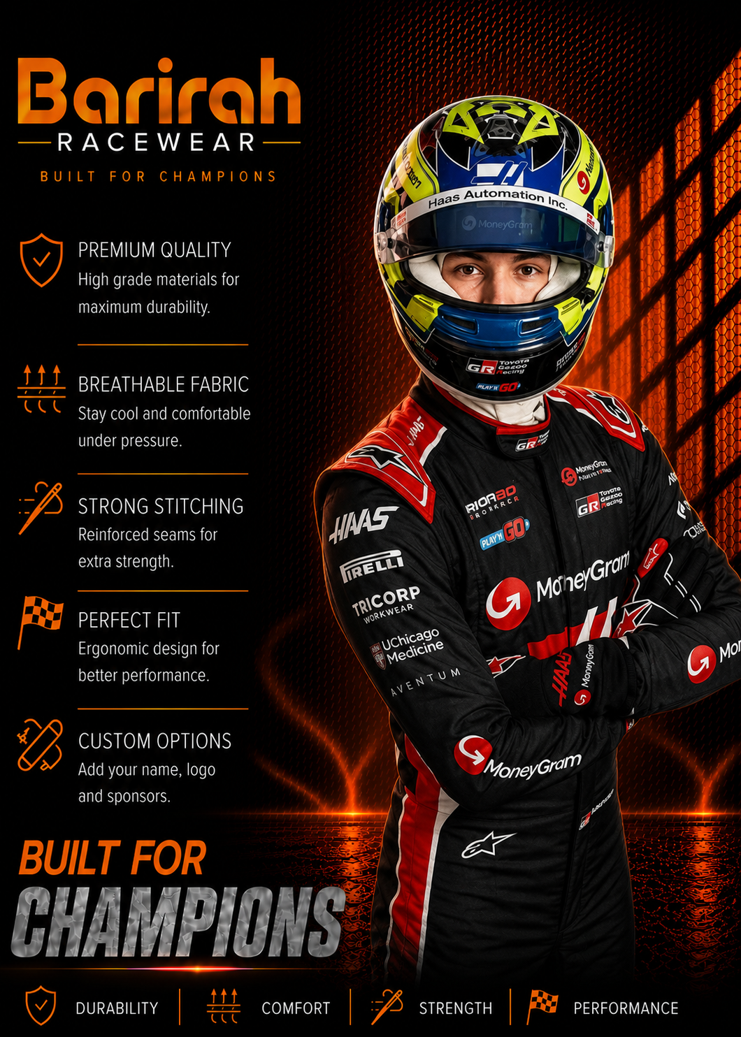 2025 Ollie Bearman HAAS F1 Race Suit