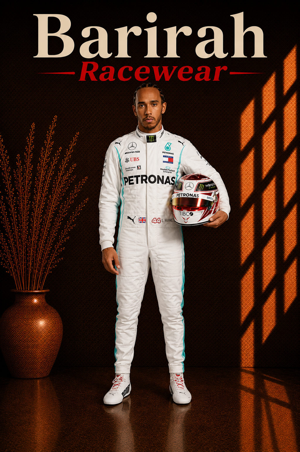2019 Lewis Hamilton Mercedes AMG Petronas F1 Race Suit