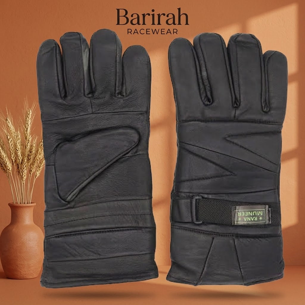Men’s Leather Riding Gloves | Motorcycle Racing Gloves | Barirah Racewear