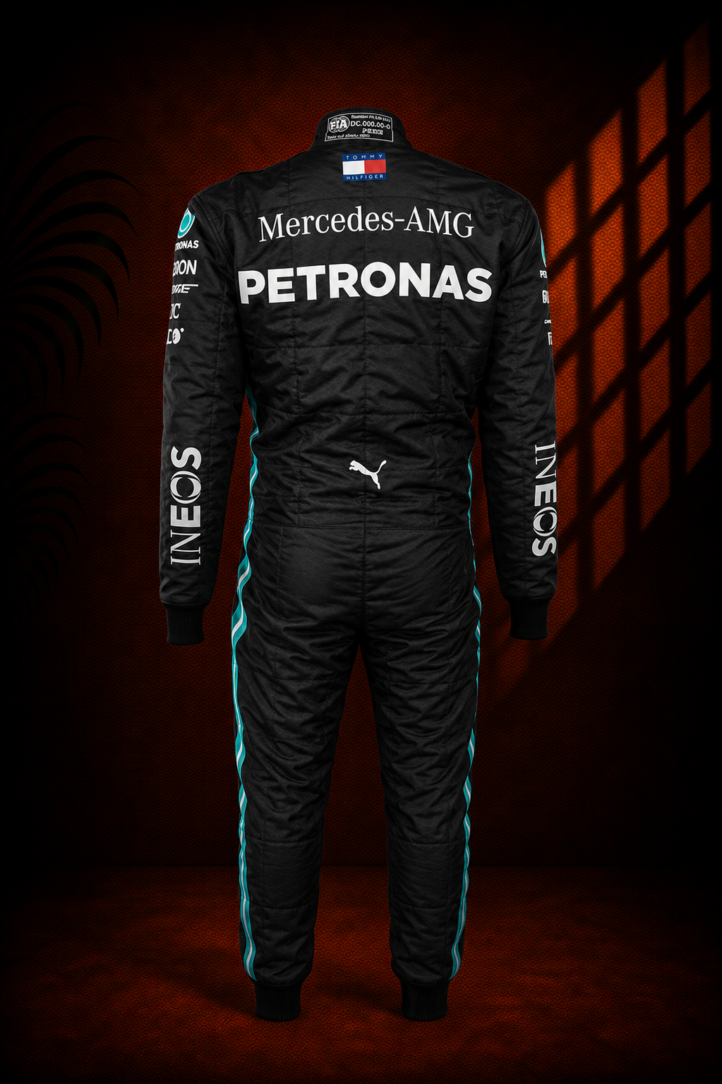Lewis Hamilton Mercedes AMG F1 Race Suit, Shoes & Gloves