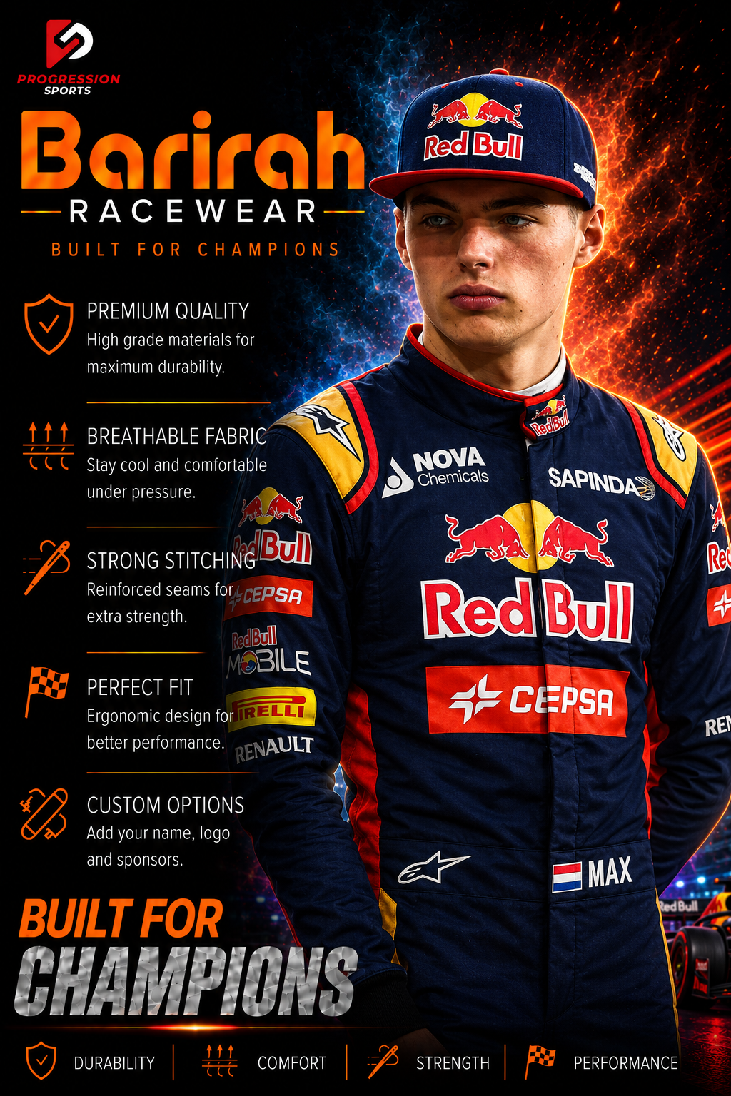 2015 Max Verstappen Red Bull F1 Race Suit Toro Rosso