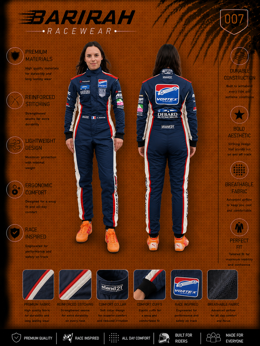 Barirah Racewear Women's Level 2 Made-to-Measure Kart Suit