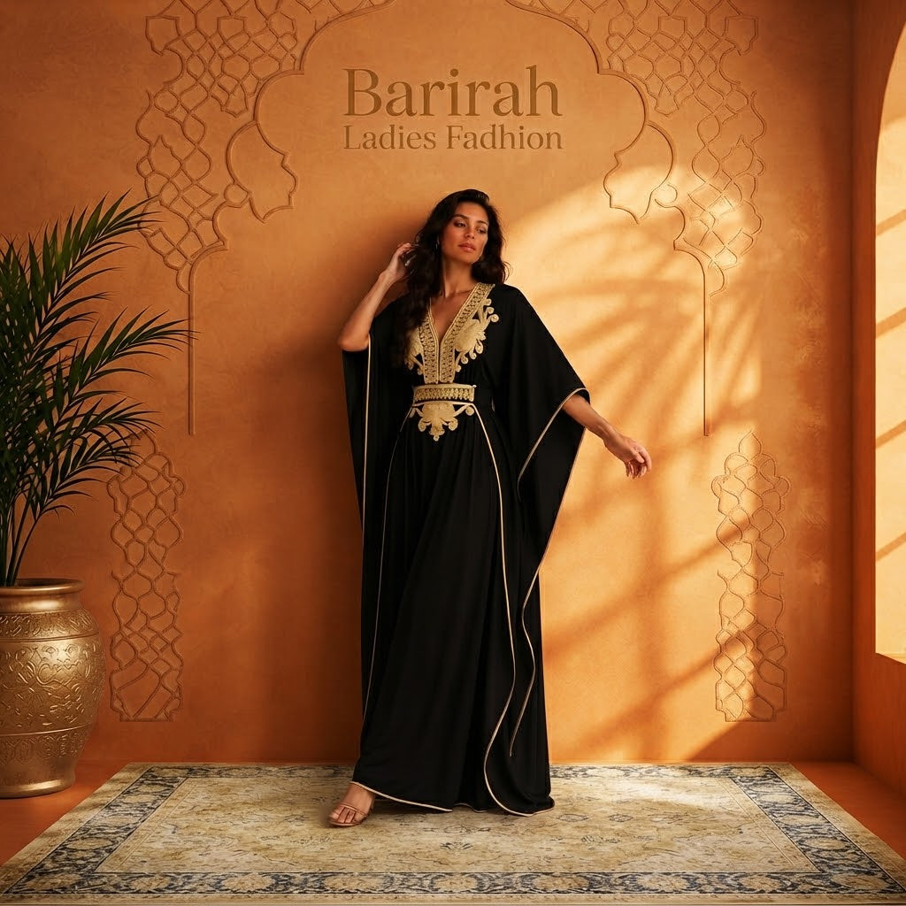 Elegant Moroccan Summer Gandoura Caftan