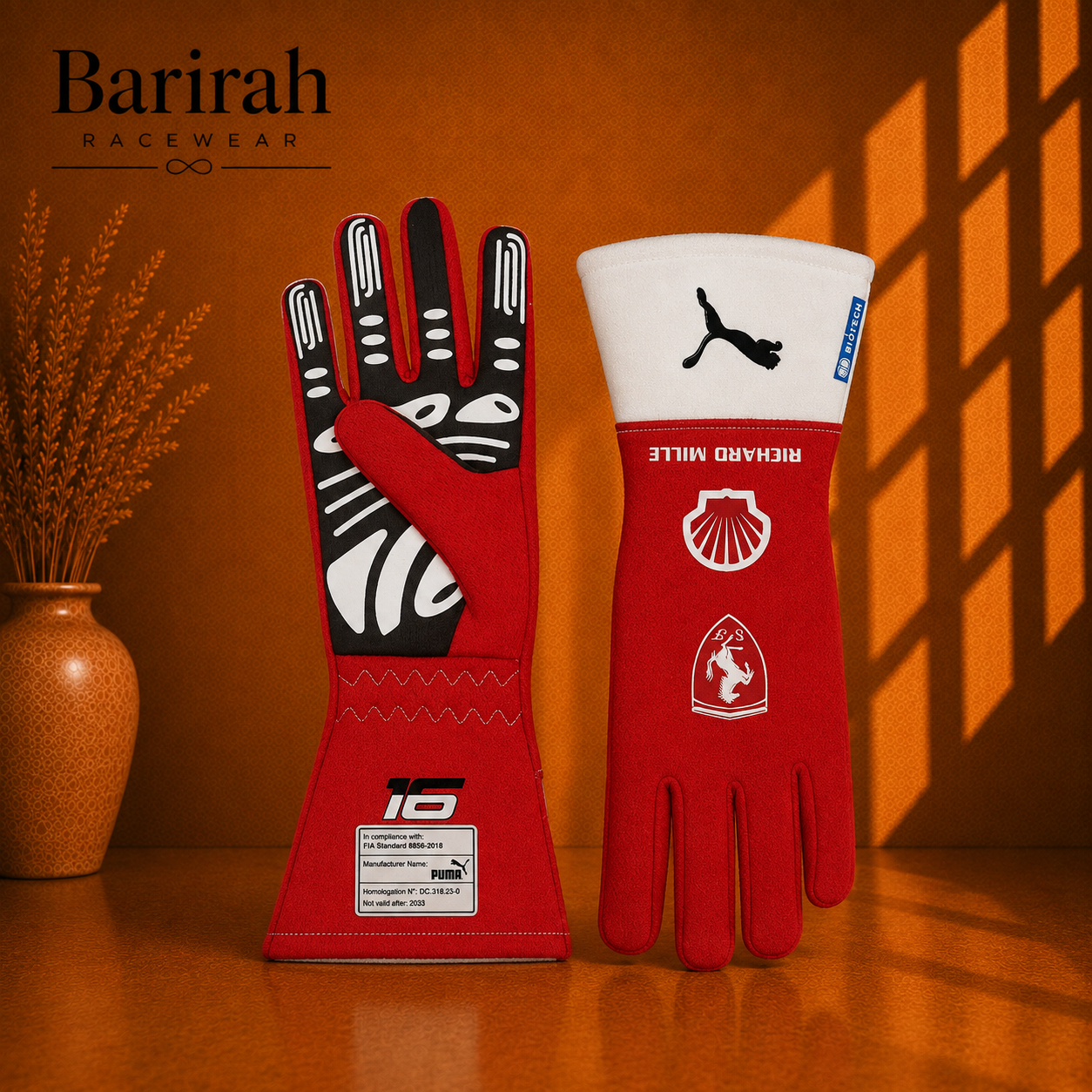 Charles Leclerc F1  Racing Gloves
