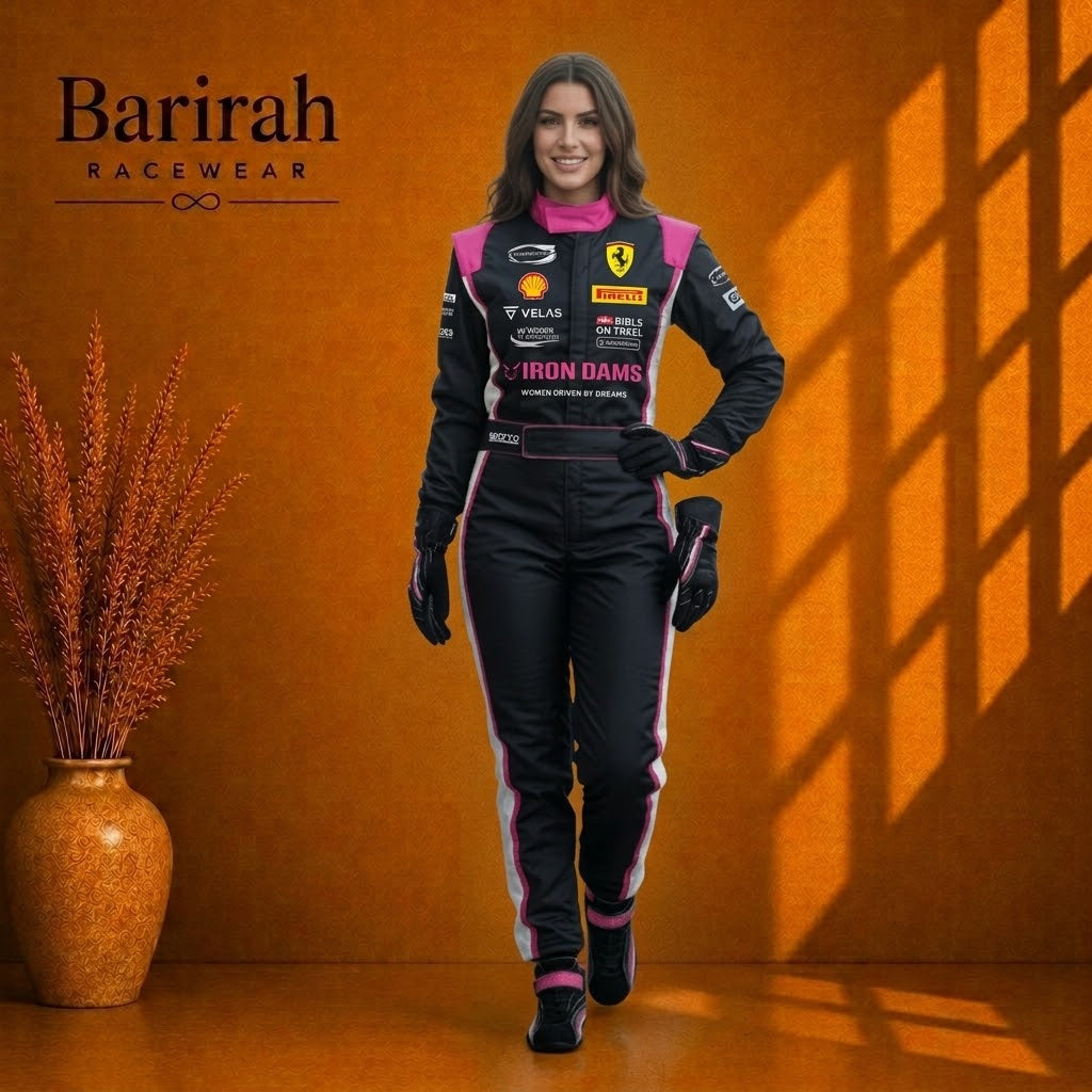 Women’s & Girls Racing Fire Suit inspired by professional motorsport safety gear