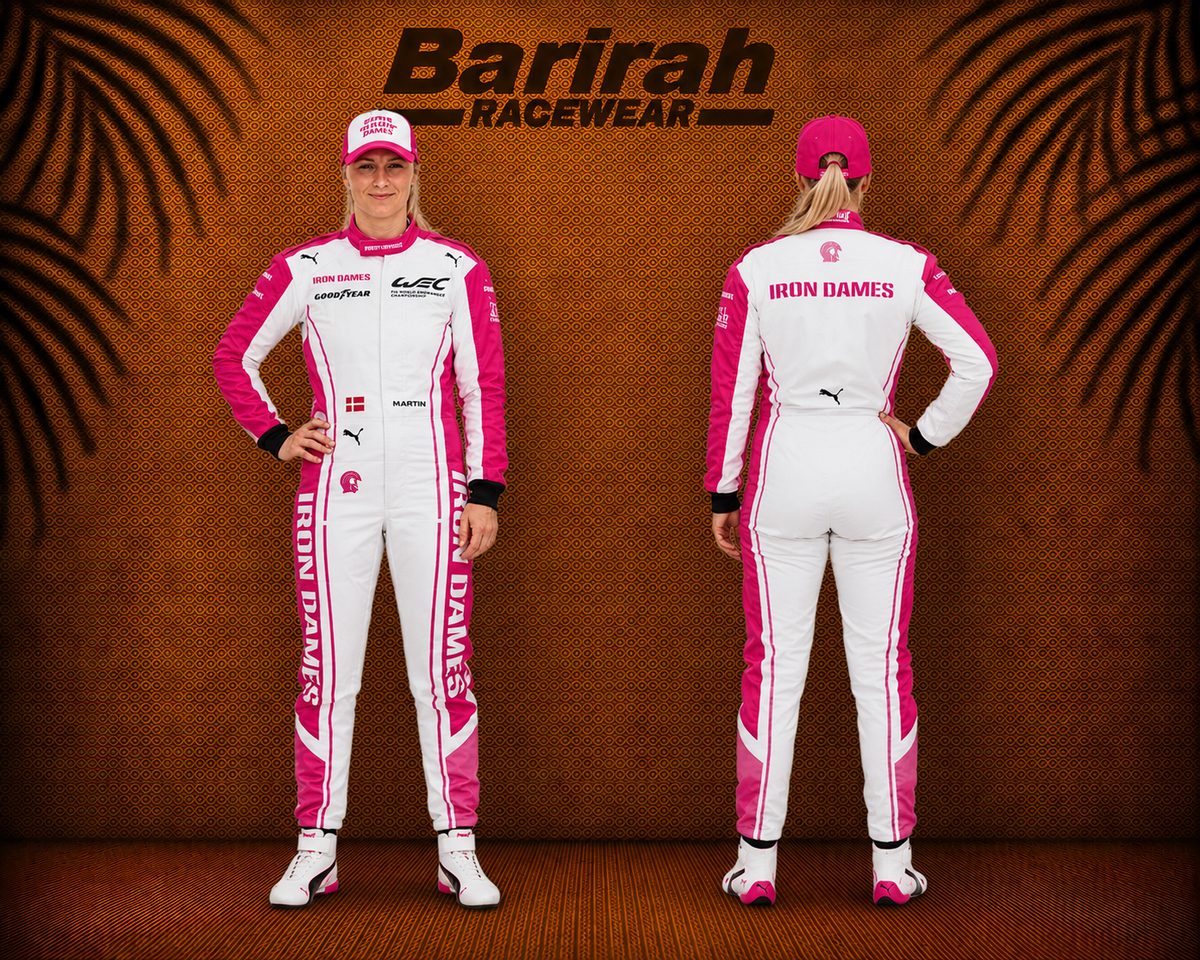Iron Dames Go-Kart Racing Suit Digital Printed Custom Designed Kart Suit for Kids & Adults