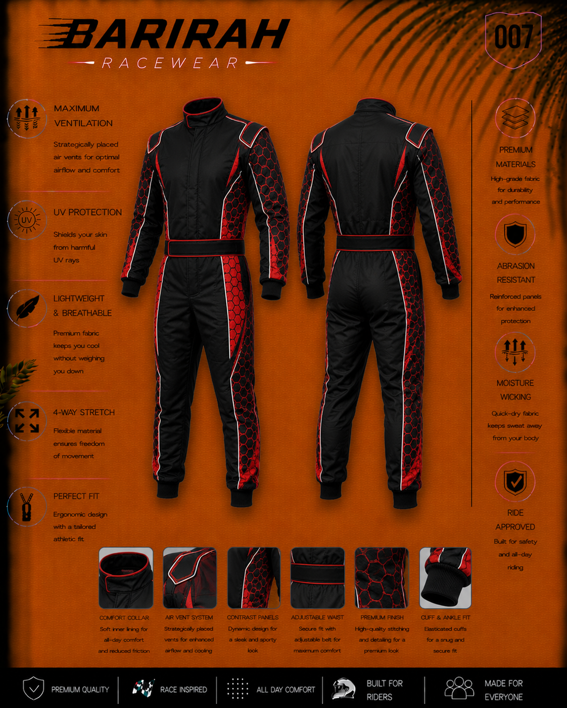 Go-Kart Racing Suit Digital Printed Custom Designed Kart Suit for
