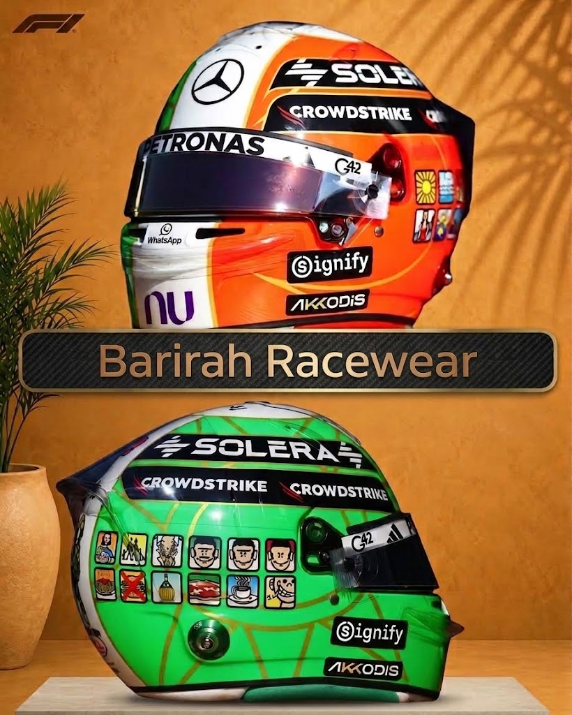 F1 Racing Helmet | Technical Specifications | Barirah Racewear
