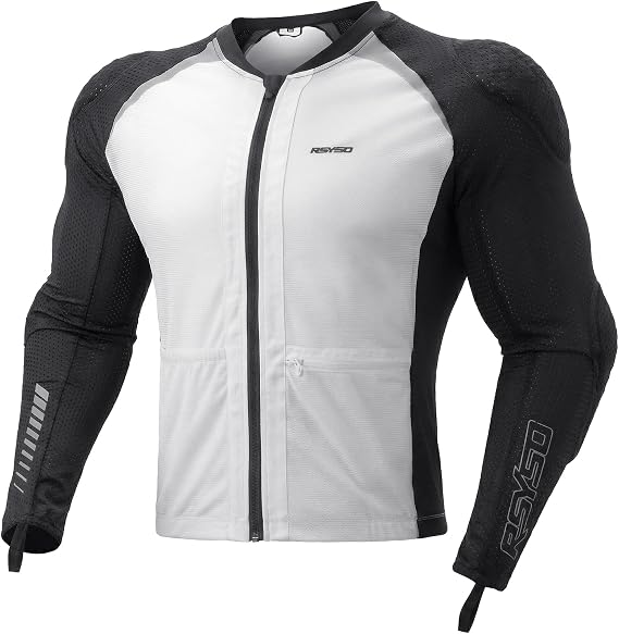 RYSO Armored Motorcycle Base Layer Jacket - Black & Grey