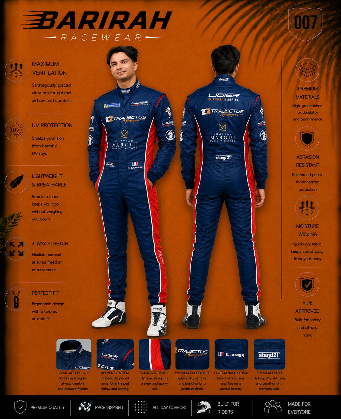 Go-Kart Racing Suit Digital Printed Custom Designed Kart Suit for