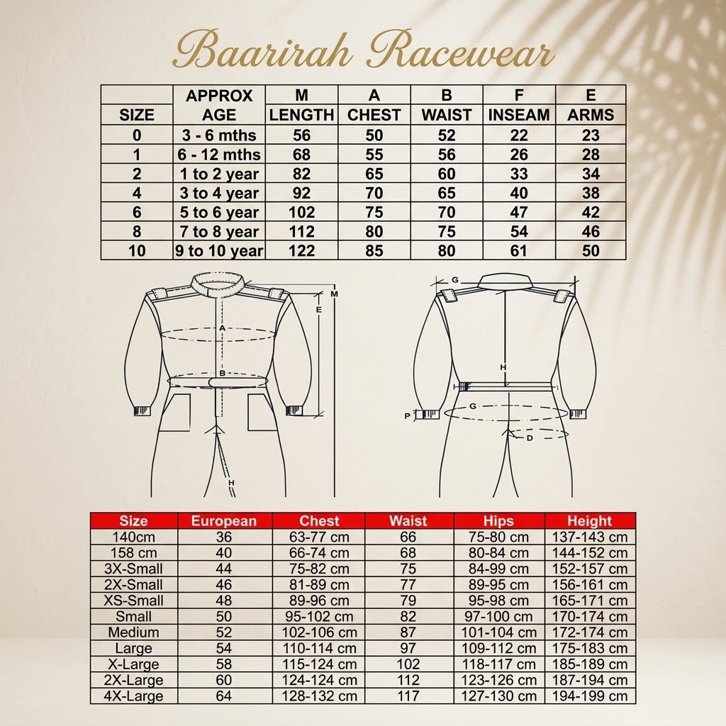 Go-Kart Racing Suit Yellow & Black | Custom Name & Number | Barirah Racewear