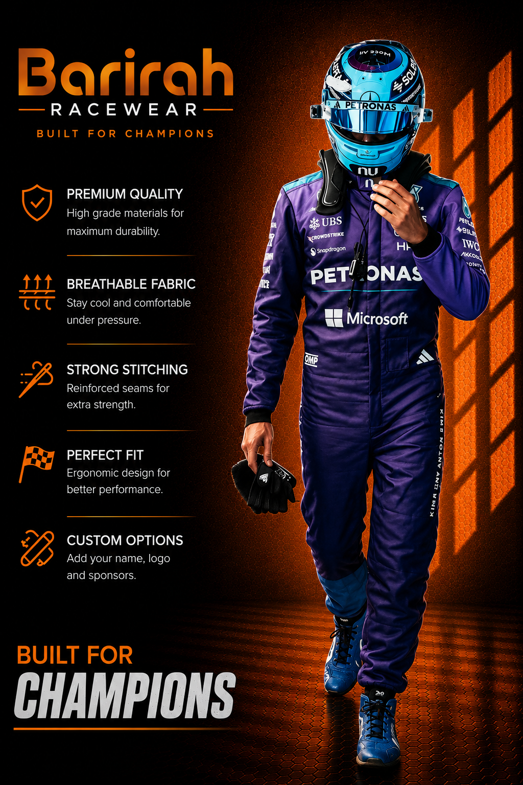 2026 George Russell MIAMI GP Mercedes F1 Race Suit