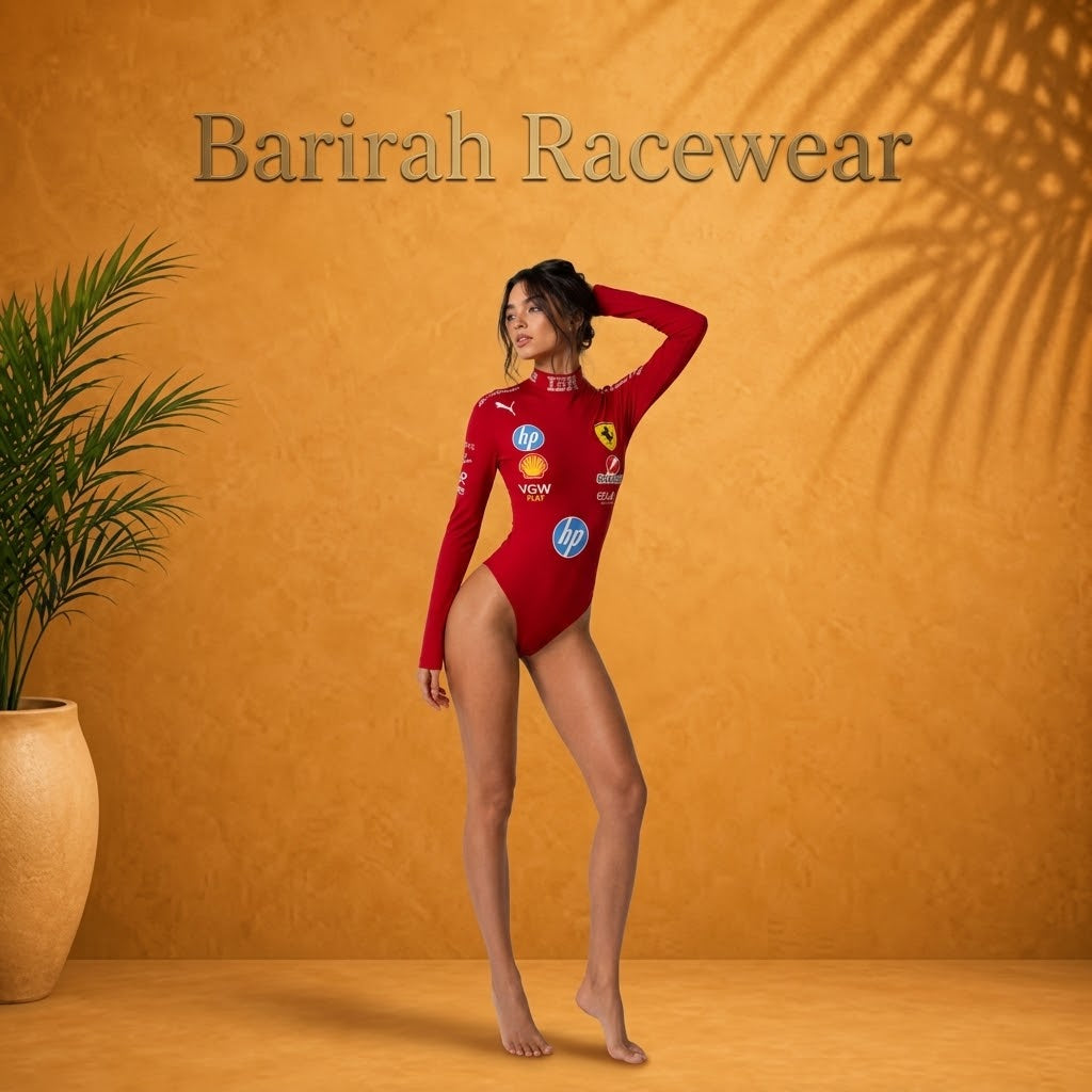 Women’s Formula Racing Bodysuit | Motorsport-Inspired Long Sleeve Racing Outfit | Barirah Racewear