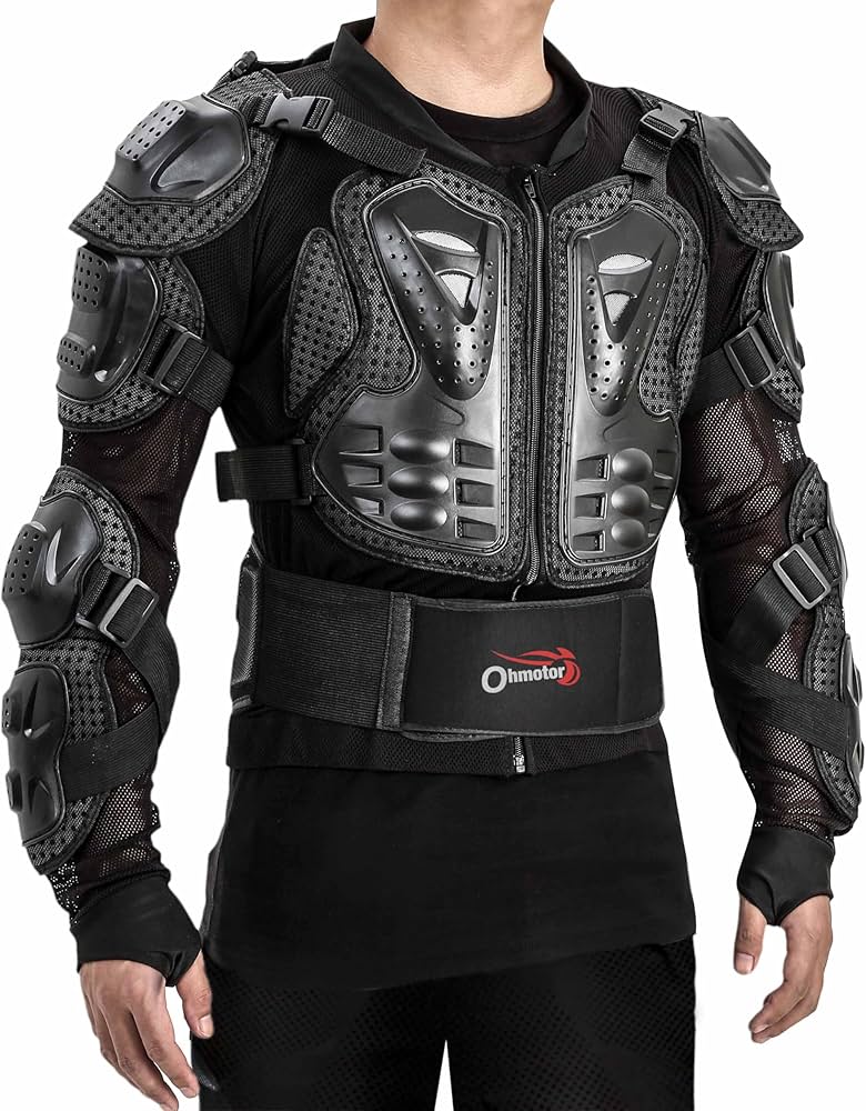 Motorcycle Full Body Armor Jacket - CE Protective Motocross