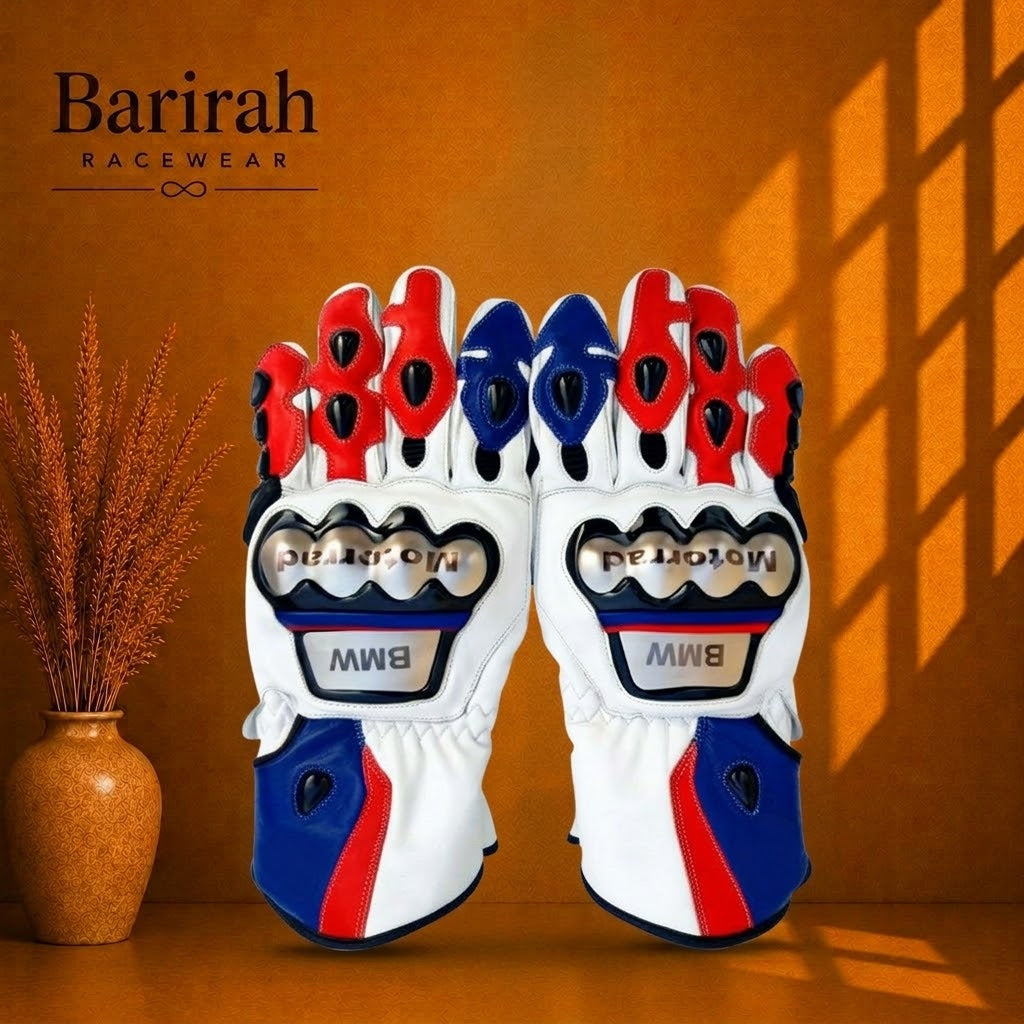 BMW MotoGP Leather Racing Gloves | Barirah Racewear