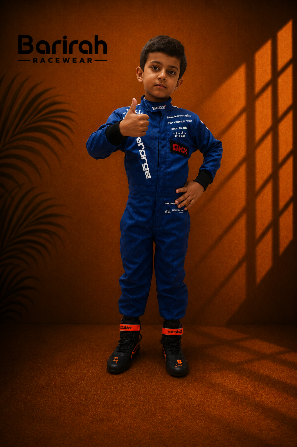 Zain KhOkhAr Go Kart Race Kids Suit-Barirah Racewear