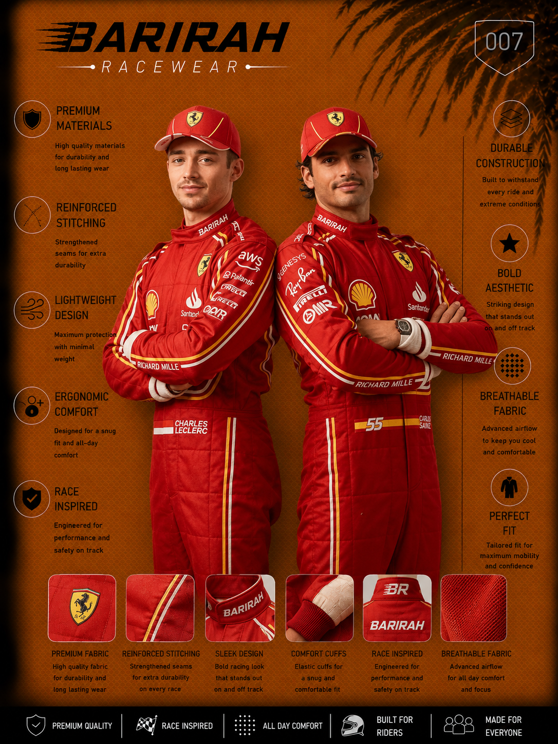 Ferrari Level 2 Go Kart Race Suit | Barirah Racewear