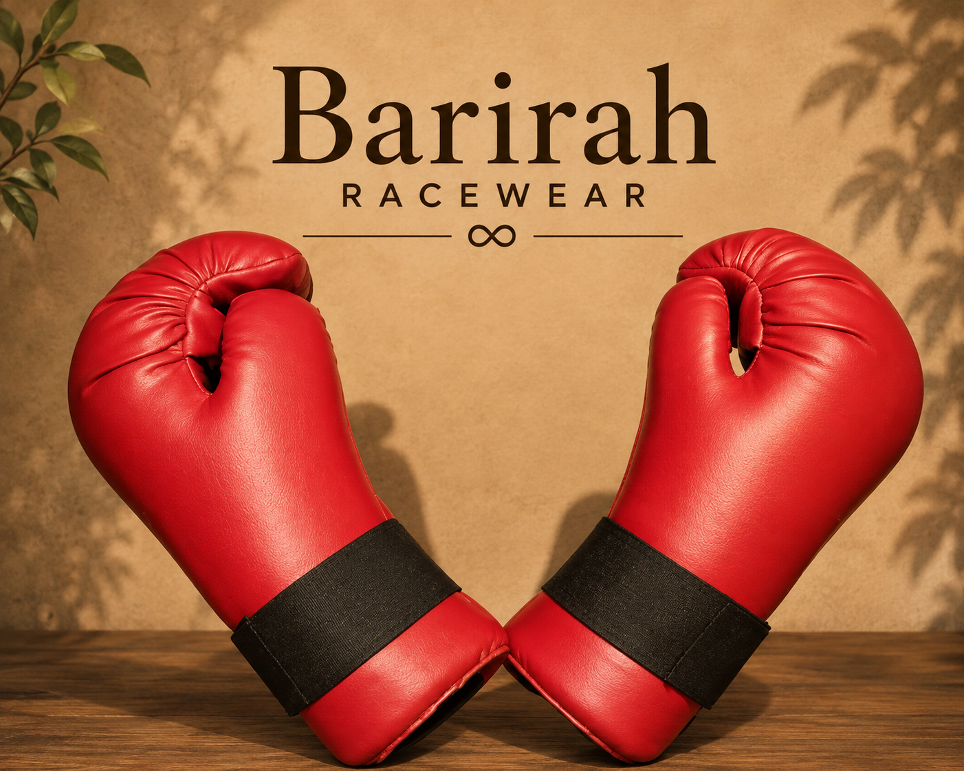 Barirah Racewear Red Martial Arts Sparring Gloves – Padded Training Hand Guards