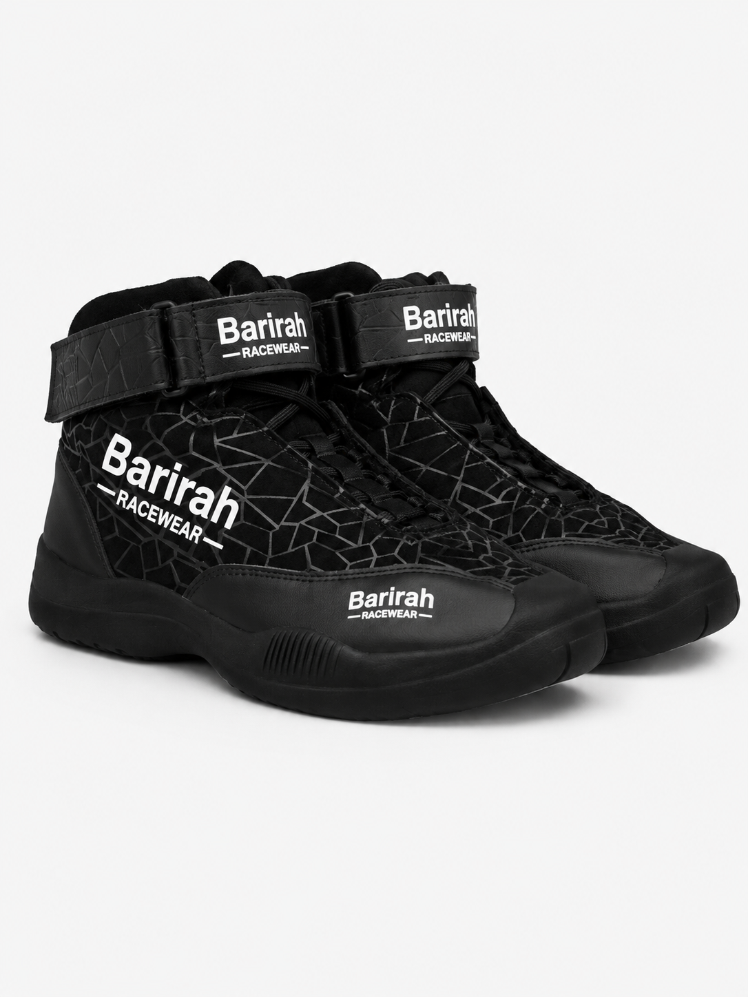 Barirah Racewear Premium Karting Racing Shoes – Professional Motorsport Driving Boots | Lightweight High-Grip Racing Footwear | Black