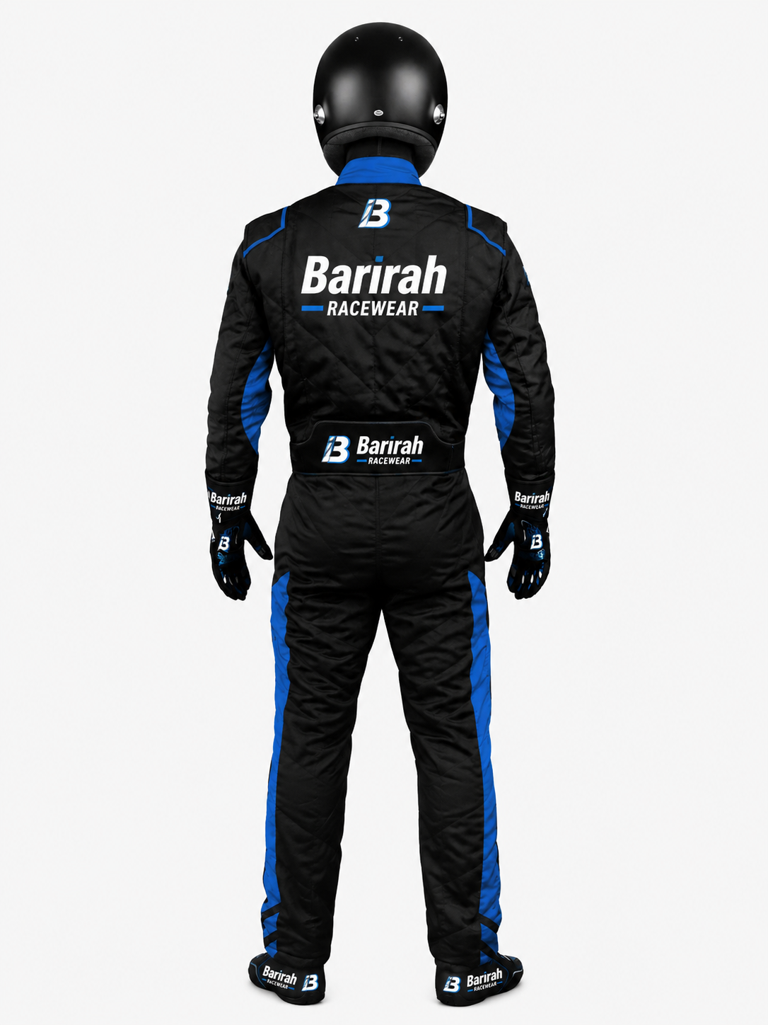 Barirah Racewear Premium Racing Suit – Professional Karting & Motorsport Driving Suit | Lightweight Performance Racing Overall | Black/Blue