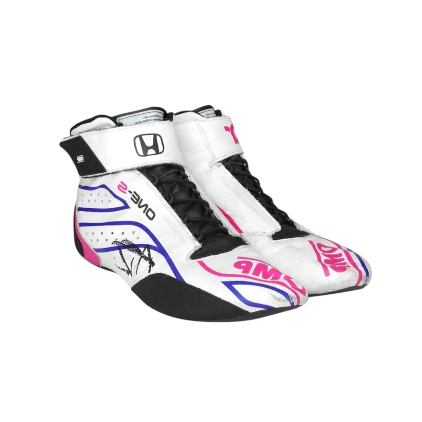 Alexander Rossi 2022 OMP One-S Gallagher GP Racing Shoes - Barirah Racewear image 1