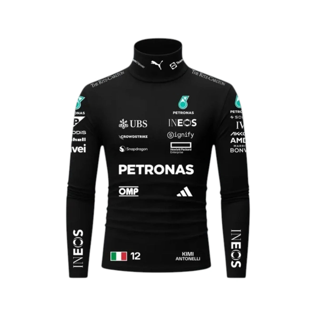 Andrea Kimi Antonelli 2026 Mercedes-AMG Petronas F1 Undershirt - Barirah Racewear image 1