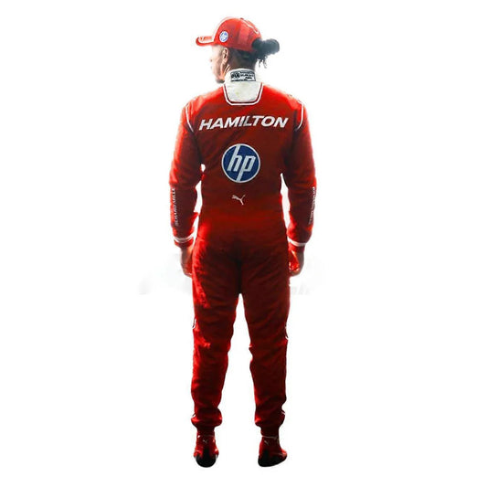 Scuderia Ferrari F1 Team Driver Racing Suit 2026 with Matching Cap – Red Motorsport Replica Outfit