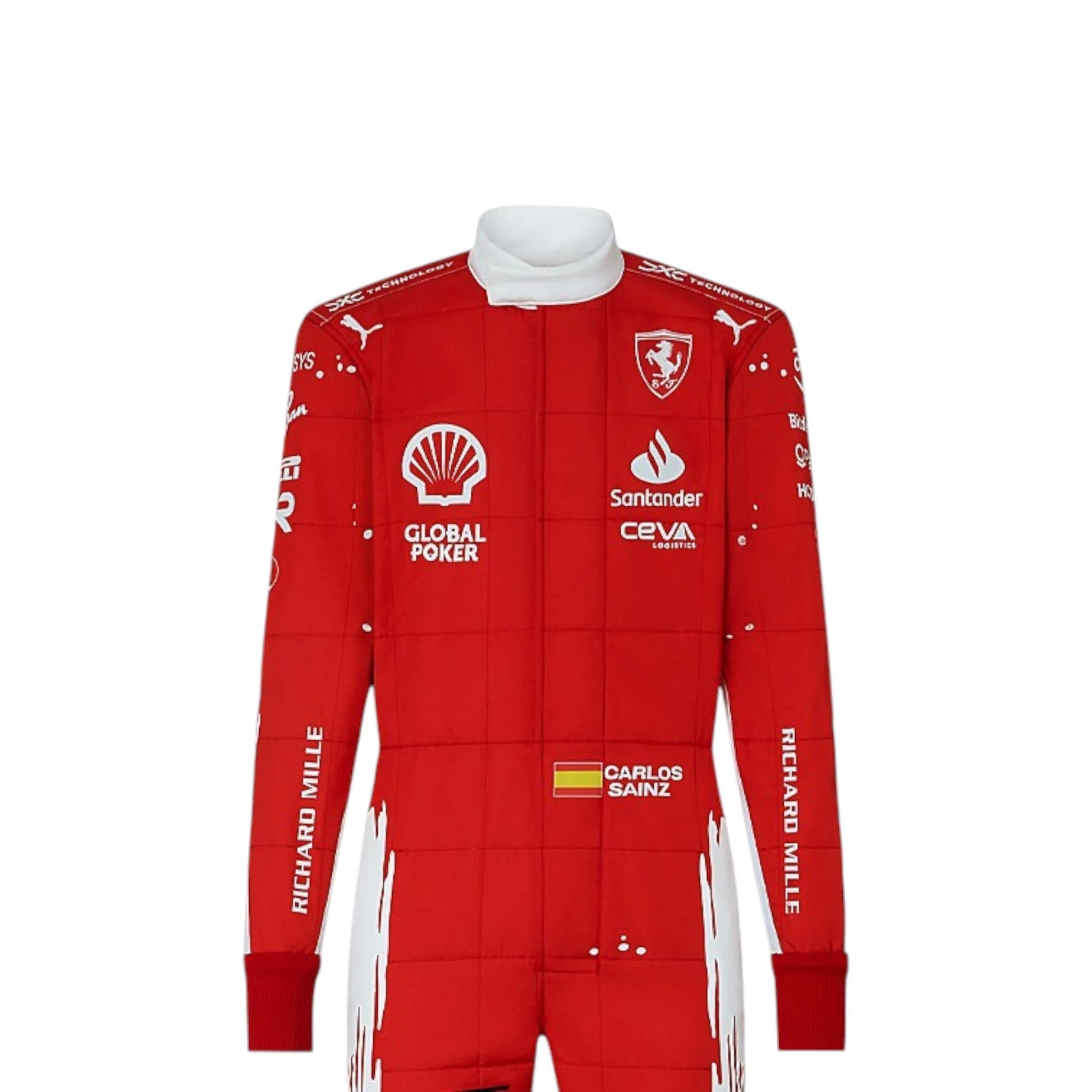 Carlos Sainz 2023 Ferrari (Las Vegas GP Special Edition) F1 Race Suit - Barirah Racewear image 1