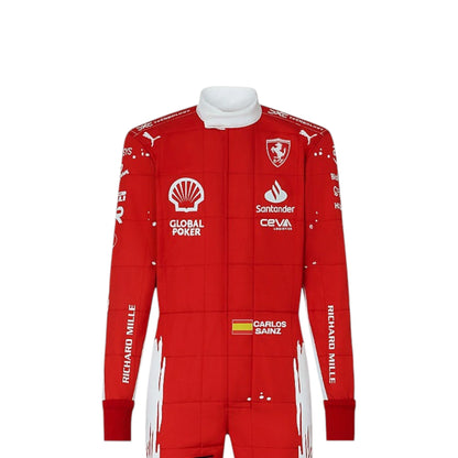 Carlos Sainz 2023 Ferrari (Las Vegas GP Special Edition) F1 Race Suit - Barirah Racewear image 1