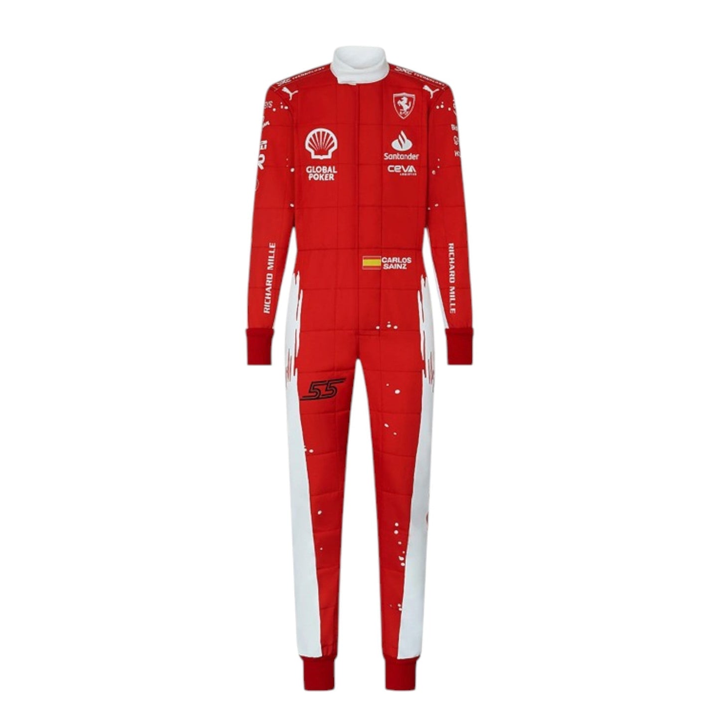 Carlos Sainz 2023 Ferrari (Las Vegas GP Special Edition) F1 Race Suit - Barirah Racewear image 2