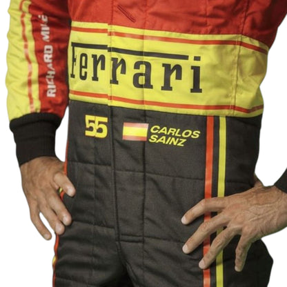 Carlos Sainz 2023 Ferrari Monza GP F1 Race Suit - Barirah Racewear image 3