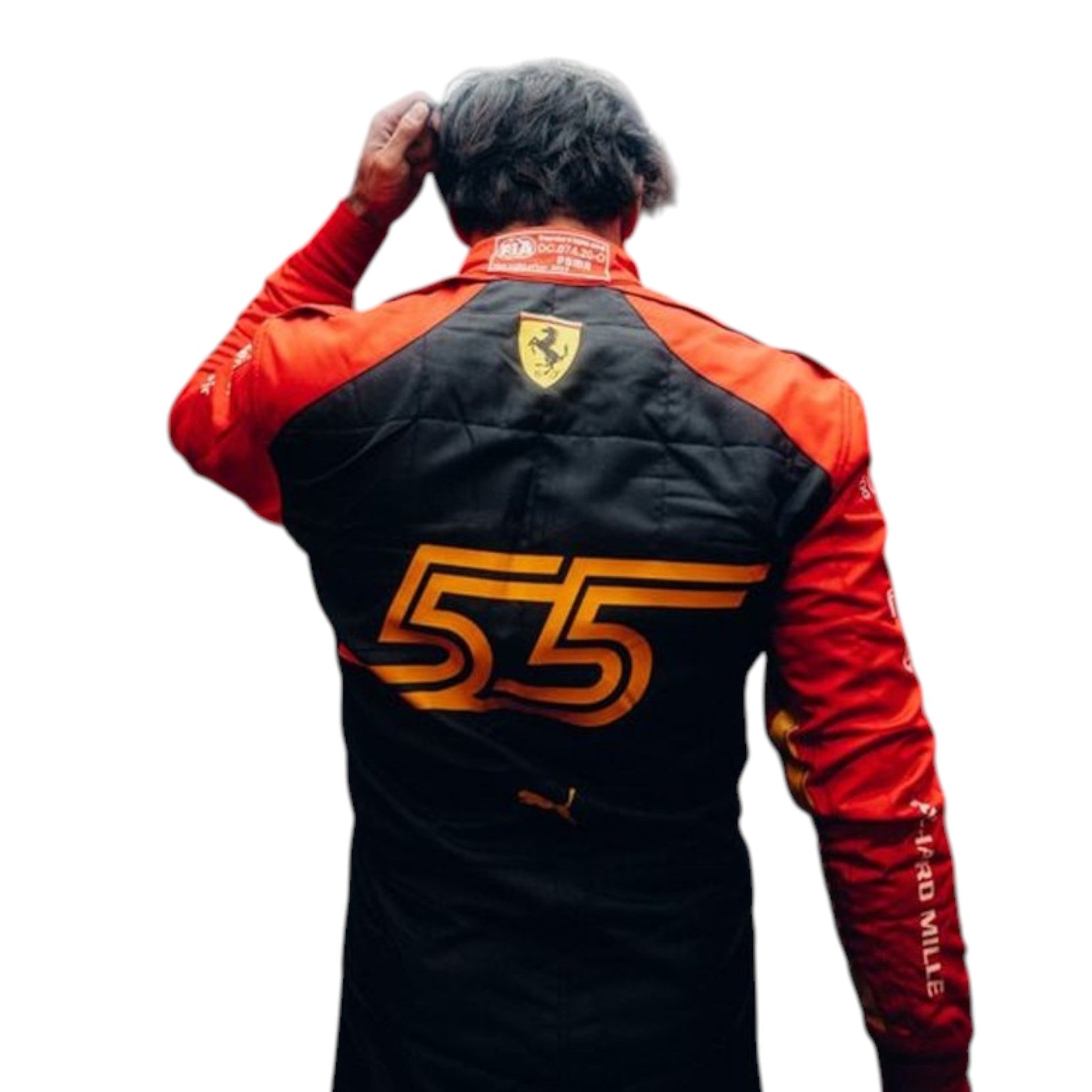Carlos Sainz 2023 Ferrari Spain GP F1 Race Suit - Barirah Racewear image 3