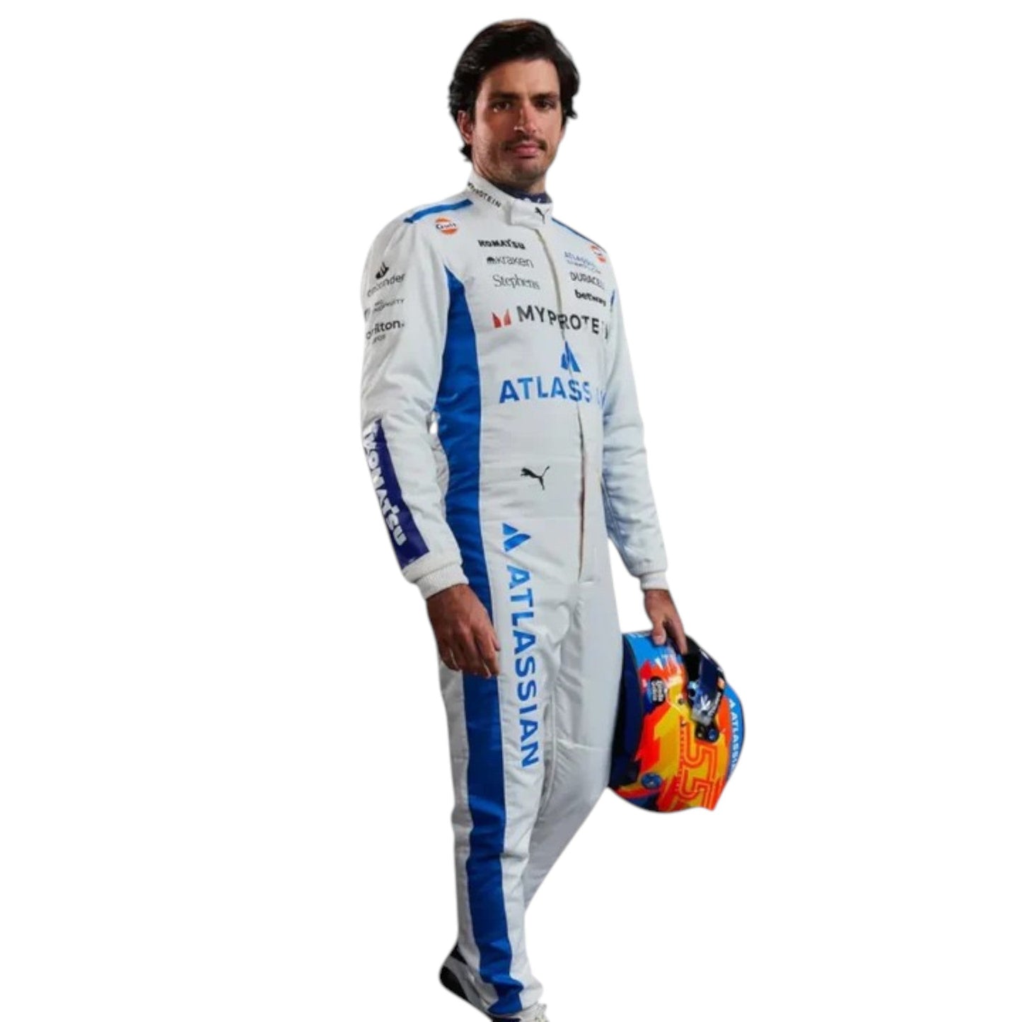 Carlos Sainz 2025 Williams F1 Race Suit - Barirah Racewear image 2