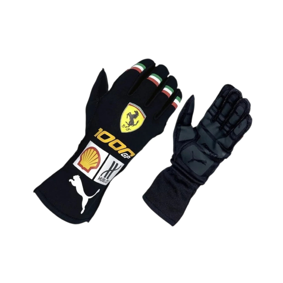 Charles Leclerc 2020 Ferrari 1000 GP F1 Racing Gloves - Barirah Racewear image 1