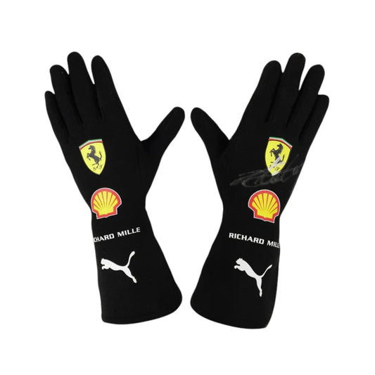 Charles Leclerc 2021 Ferrari F1 Racing Gloves - Barirah Racewear image 1