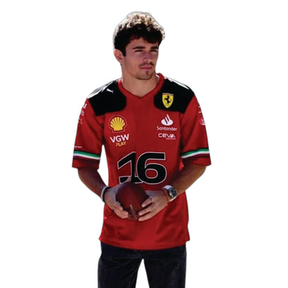 Charles Leclerc 2023 Ferrari F1 Racing T-Shirt - Barirah Racewear image 2