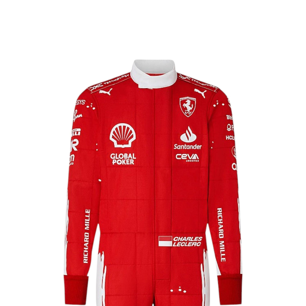 Charles Leclerc 2023 Ferrari (Las Vegas GP Special Edition) F1 Race Suit - Barirah Racewear image 1