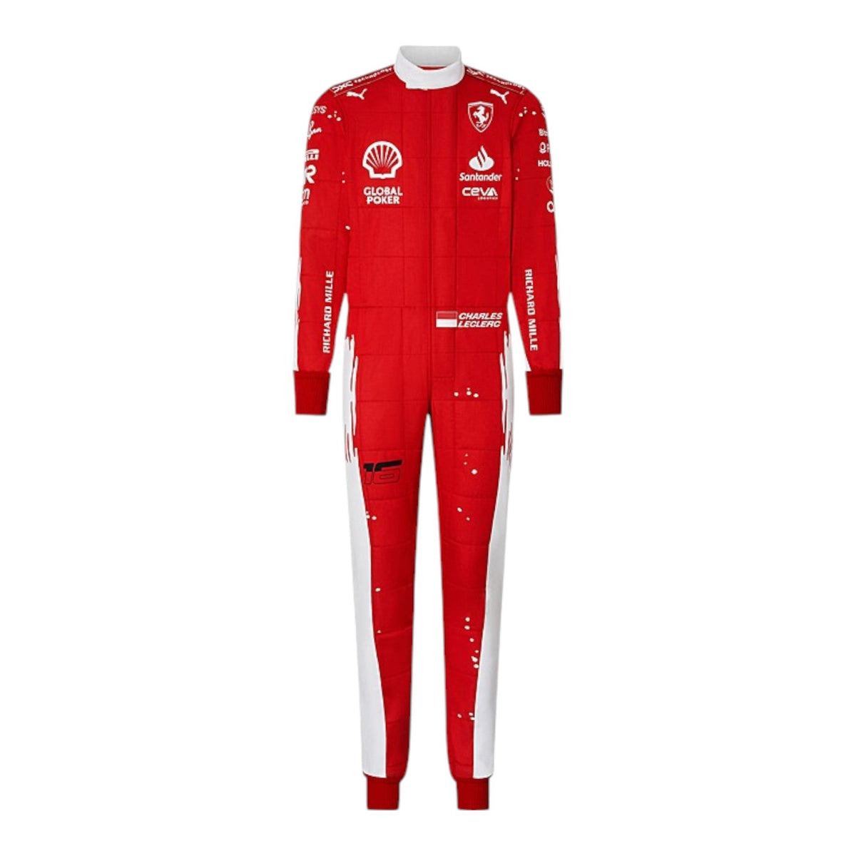 Charles Leclerc 2023 Ferrari (Las Vegas GP Special Edition) F1 Race Suit - Barirah Racewear image 2