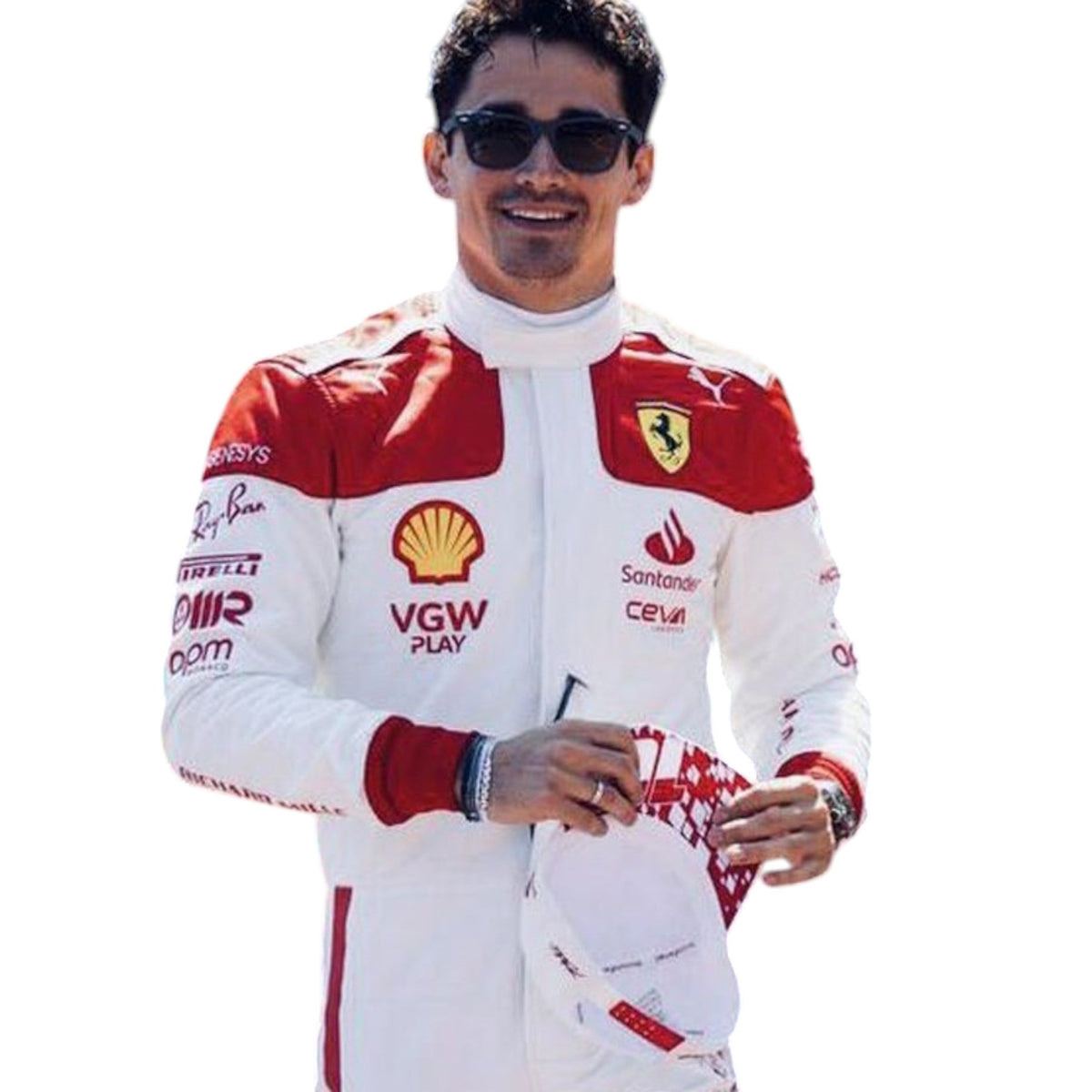 Charles Leclerc 2023 Ferrari Monaco GP F1 Race Suit - Barirah Racewear image 3