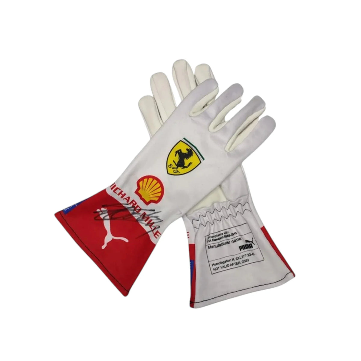 Charles Leclerc 2023 Ferrari Monaco GP F1 Racing Gloves - Barirah Racewear image 2