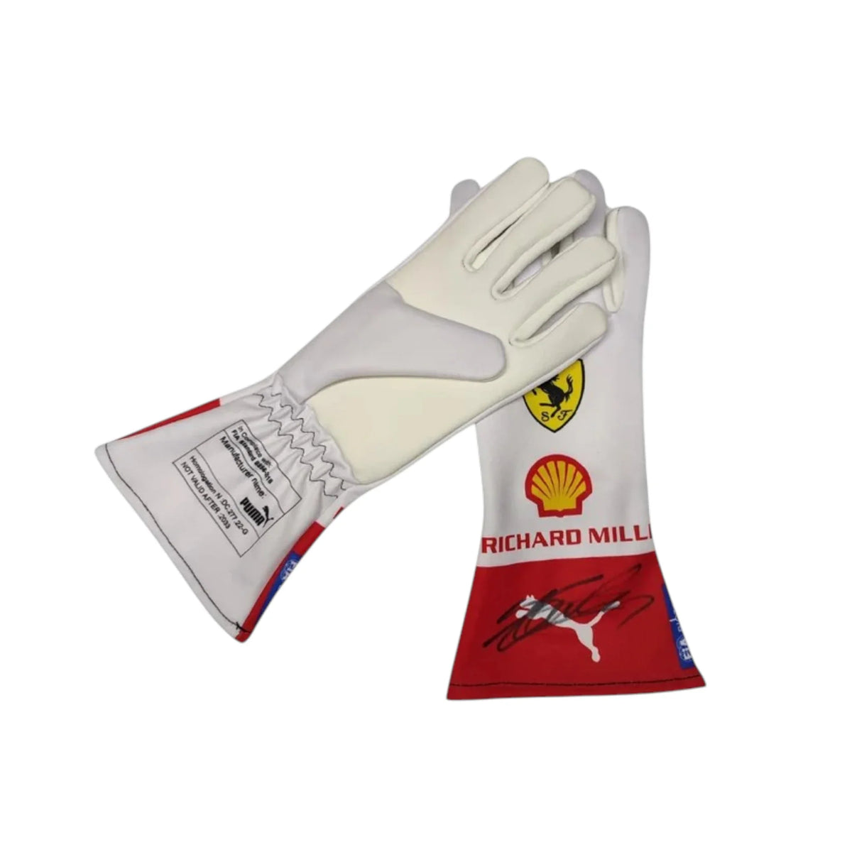Charles Leclerc 2023 Ferrari Monaco GP F1 Racing Gloves - Barirah Racewear image 3