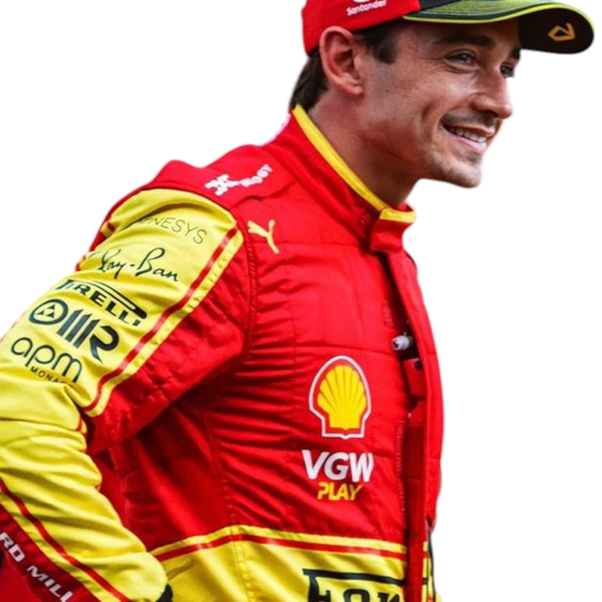 Charles Leclerc 2023 Ferrari Monza GP F1 Race Suit - Barirah Racewear image 1