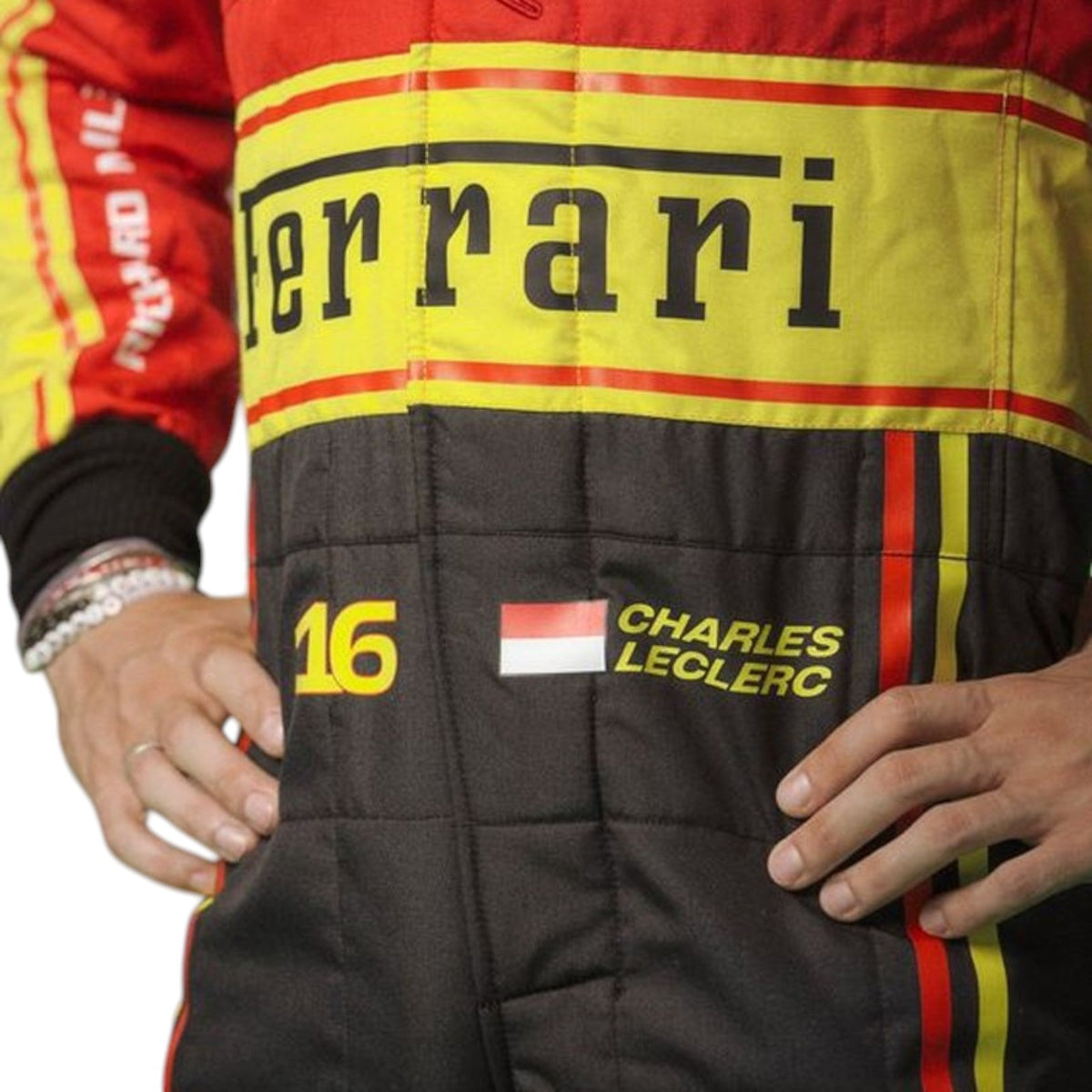 Charles Leclerc 2023 Ferrari Monza GP F1 Race Suit - Barirah Racewear image 2