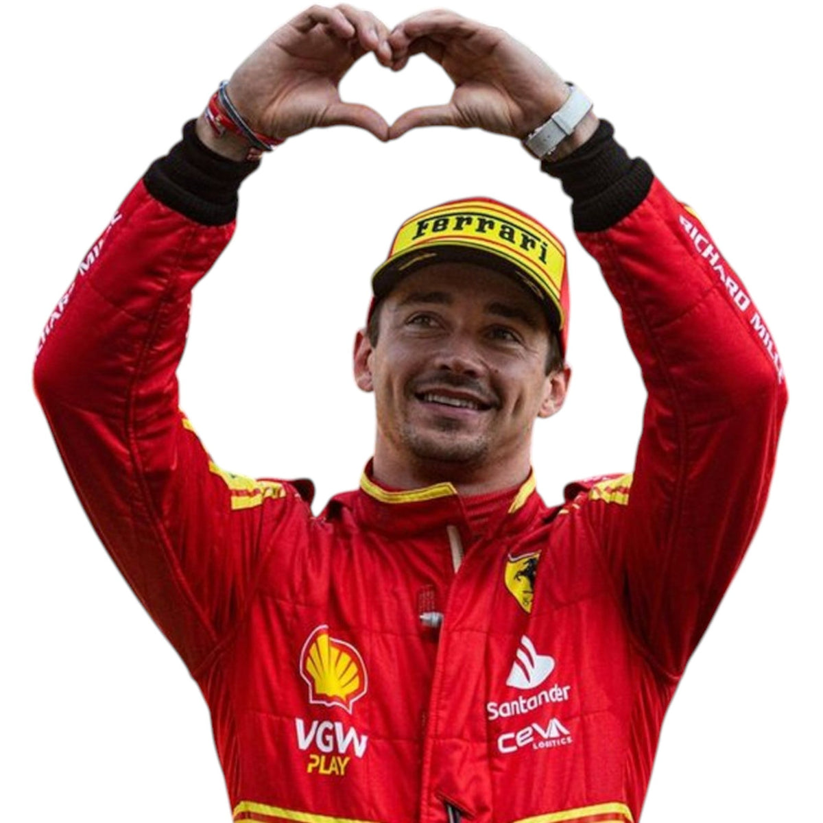Charles Leclerc 2023 Ferrari Monza GP F1 Race Suit - Barirah Racewear image 3