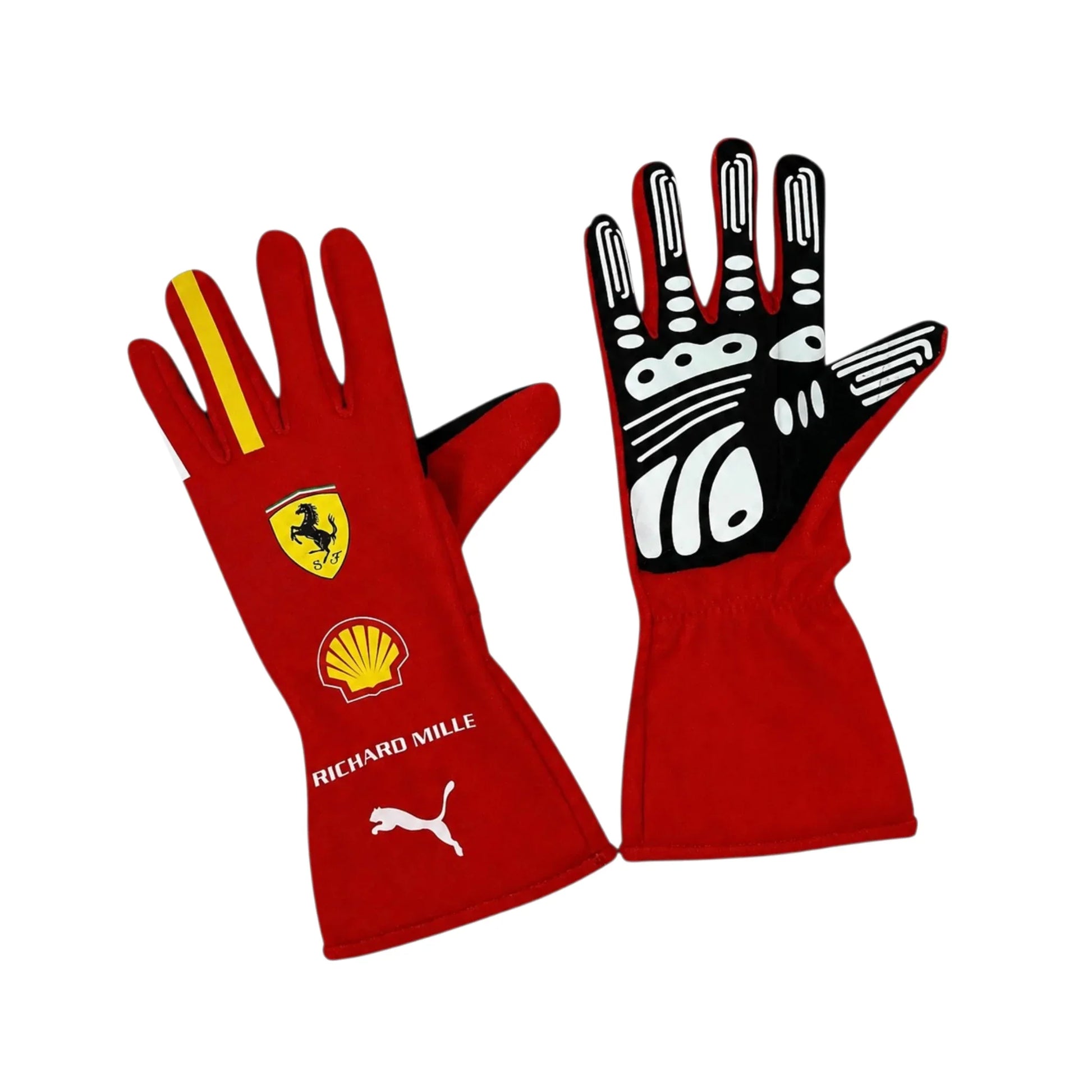 Charles Leclerc 2024 Ferrari F1 Racing Gloves - Barirah Racewear image 1