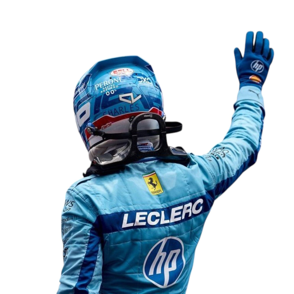 Charles Leclerc 2024 Ferrari Miami GP F1 Race Suit - Barirah Racewear image 3
