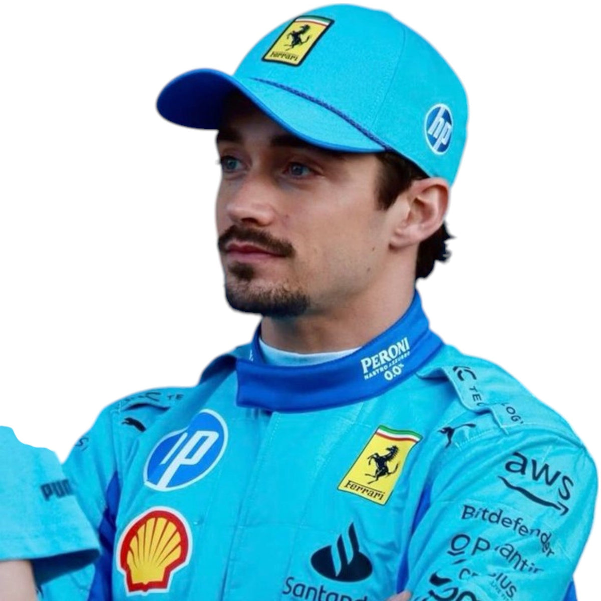 Charles Leclerc 2024 Ferrari Miami GP F1 Race Suit - Barirah Racewear image 5